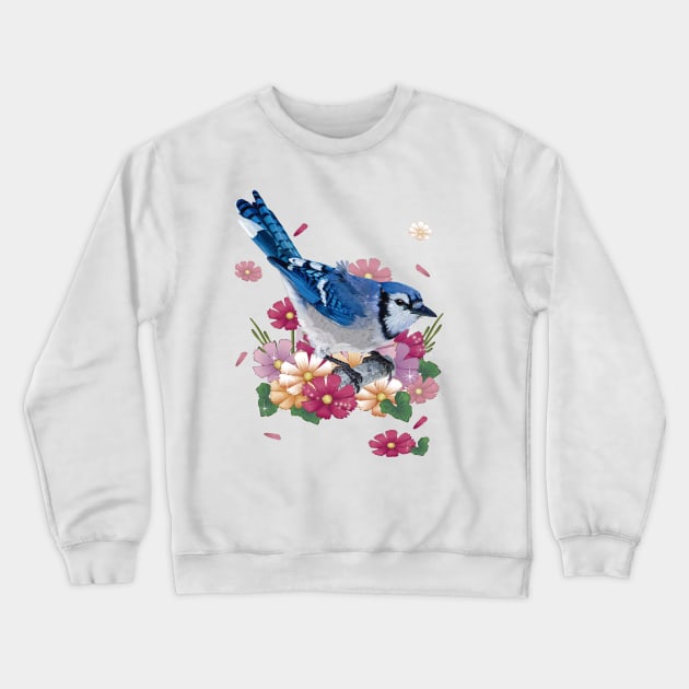 Blue Jay Crewneck Sweatshirt by obscurite